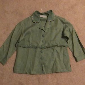 Vintage green top size S